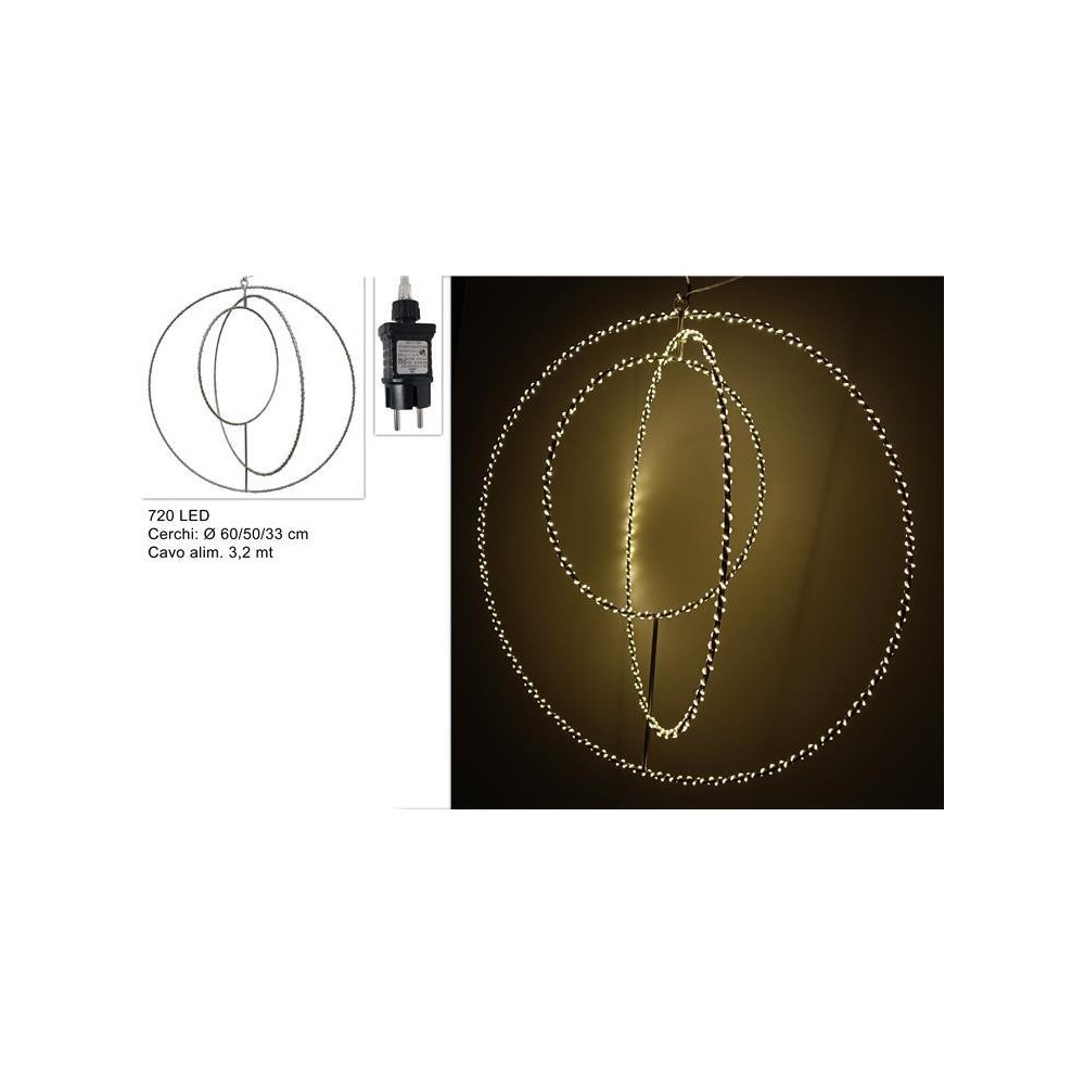 CERCHI METALLO 720LED D60 B.CO